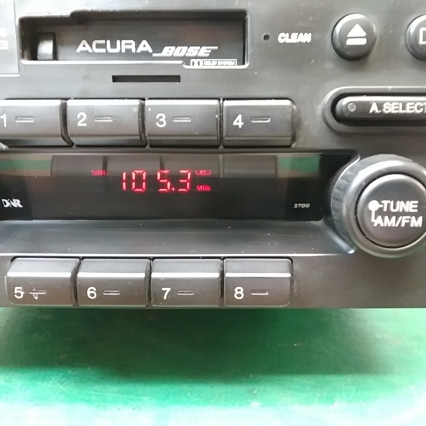 Acura NSX Bose Stereo Upgrade Red Display